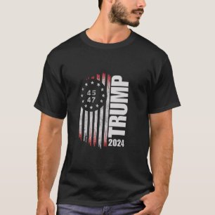 Donald Trump 2024 Verkiezing Stem 45 47 Amerikaans T-shirt