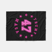 Donald Trump 2024 Verkiezingen 45 47 President Fleece Deken (Voorkant (Horizontaal))