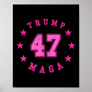 Donald Trump 2024 Verkiezingen 45 47 President Poster