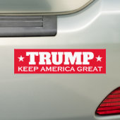 Donald Trump 2024: Verkiezingen houden Amerika gro Bumpersticker (Op auto)