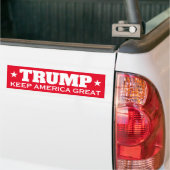 Donald Trump 2024: Verkiezingen houden Amerika gro Bumpersticker (Op Truck)