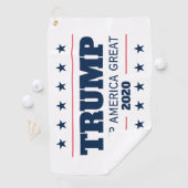 Donald Trump 2024 verkiezingen houden de amerikane Golfhanddoek (Insitu)