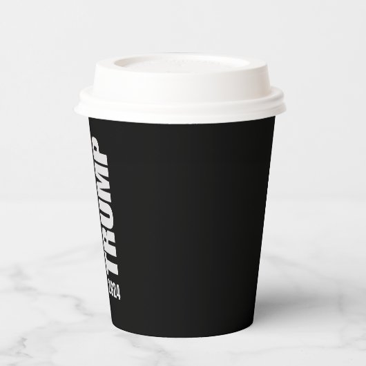 Donald Trump 2024 Verkiezingsstem 45 47 Amerikaans Papieren Bekers (Links)