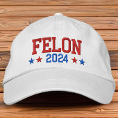 Donald Trump 2024 Veroordeelde misdadiger Geborduurde Pet