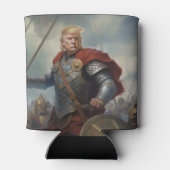 Donald Trump 2024 Viking Warrior Hero Funny AI Blikjeskoeler (Achterkant)
