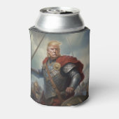 Donald Trump 2024 Viking Warrior Hero Funny AI Blikjeskoeler (Blikje Achterkant)