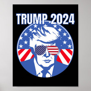 Donald Trump 2024 Voor President Conservatief Repu Poster