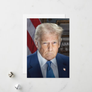 Donald Trump 2025 Amerikaans President Feestdagenkaart