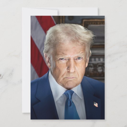 Donald Trump 2025 Amerikaans President Feestdagenkaart (Voorkant)