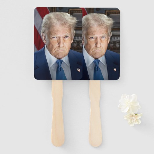 Donald Trump 2025 Amerikaans President Handwaaier (Voorkant en achterkant)