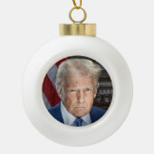 Donald Trump 2025 Amerikaans President Keramische Bal Ornament (Voorkant)