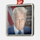 Donald Trump 2025 Amerikaans President Metalen Ornament (Links)