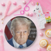 Donald Trump 2025 Amerikaans President Papieren Bordje (Feest)