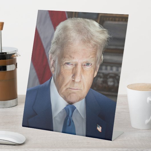 Donald Trump 2025 Amerikaans President Reclamebord Met Voetstuk (Insitu)