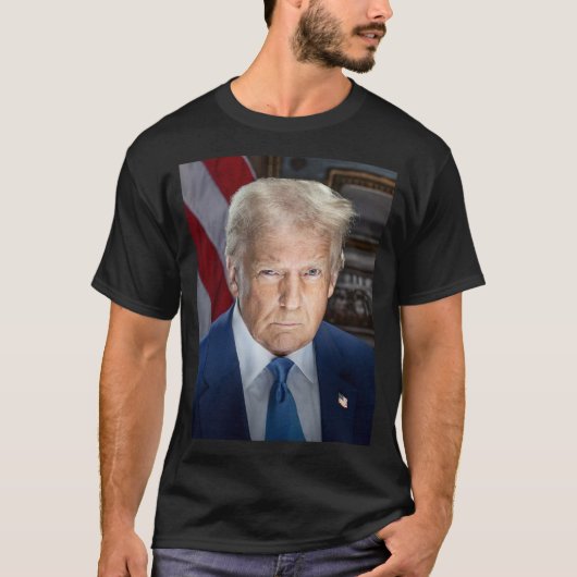 Donald Trump 2025 Amerikaans President T-shirt (Voorkant)
