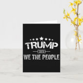 Donald Trump 2025 Wij de mensen 4 juli Electi Kaart (Gele Bloem)