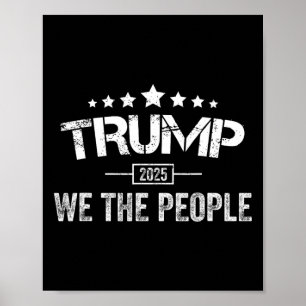 Donald Trump 2025 Wij de mensen 4 juli Electi Poster