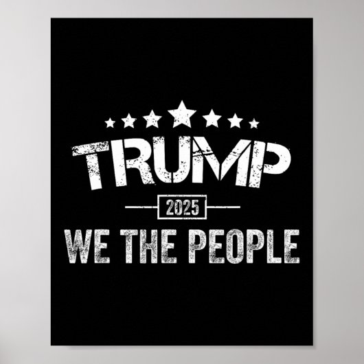 Donald Trump 2025 Wij de mensen 4 juli Electi Poster (Voorkant)