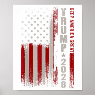 Donald Trump 2028 Keep America Great Election Vere Poster