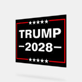 Donald Trump 2028 President Acryl Bord (Hoek)