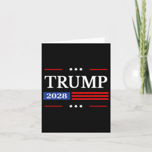 Donald Trump 2028 President Amerikaanse vlag Pro T Kaart