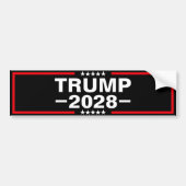 Donald Trump 2028 President Bumpersticker (Voorkant)