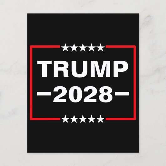 Donald Trump 2028 President Flyer (Voorkant)