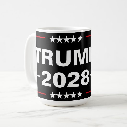 Donald Trump 2028 President Koffiemok (Voorkant links)