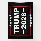 Donald Trump 2028 President Spandoek (Verticaal)
