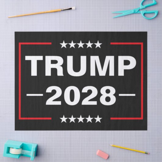 Donald Trump 2028 President Tissuepapier (Craft)