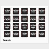 Donald Trump 2028 President Vierkante Sticker (Vel)