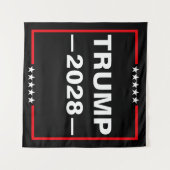 Donald Trump 2028 President Wandkleed (Voorkant (horizontaal))