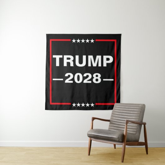 Donald Trump 2028 President Wandkleed (In situ)
