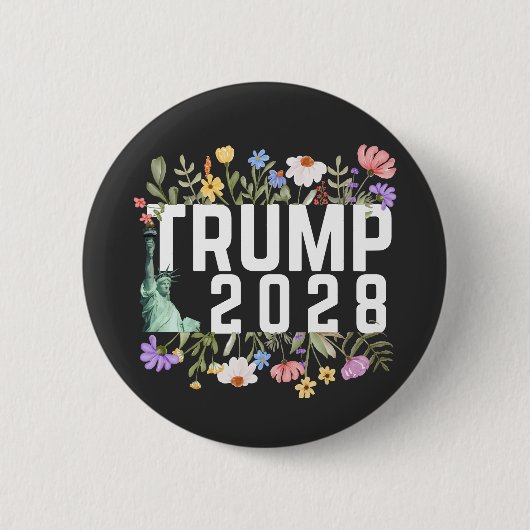 Donald Trump 2028 Ronde Button 5,7 Cm (Voorkant)
