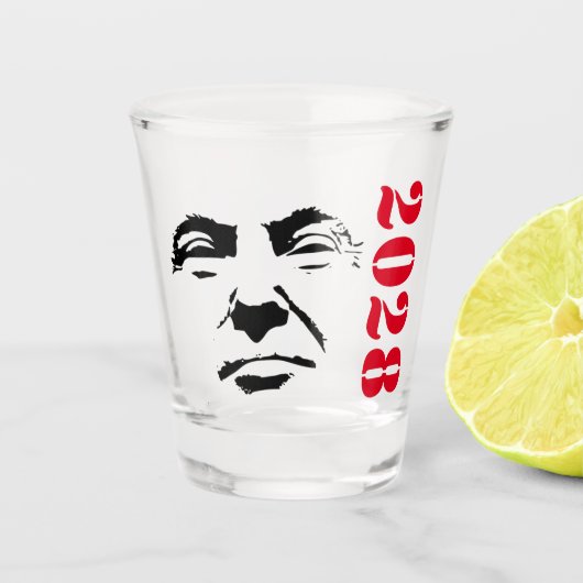 Donald Trump 2028 Shot Glas (Voorkant)