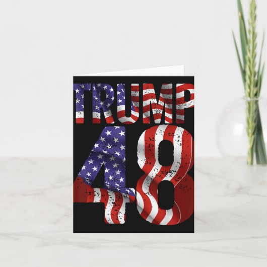 Donald Trump 2028 Trump 45 47 48e President Ameri Kaart (Voorkant)