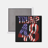 Donald Trump 2028 Trump 45 47 48e President Ameri Magneet (Voorkant / Achterkant)