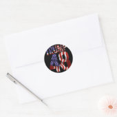 Donald Trump 2028 Trump 45 47 48e President Ameri Ronde Sticker (Envelop)