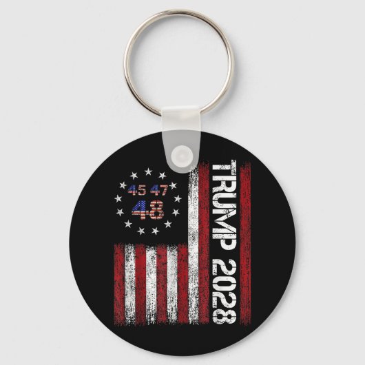 Donald Trump 2028 Trump 45 47 48e President Ameri Sleutelhanger (Voorkant)