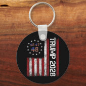 Donald Trump 2028 Trump 45 47 48e President Ameri Sleutelhanger (Voorkant)