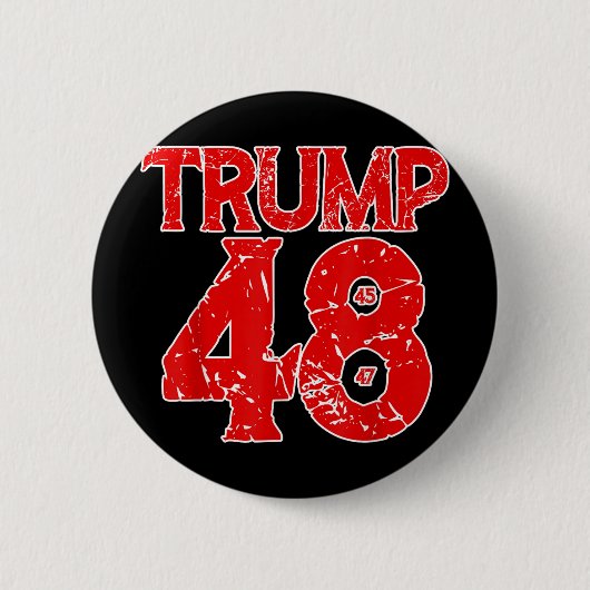 Donald Trump 2028 Trump 45e 47e 48e President Ronde Button 5,7 Cm (Voorkant)