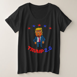 DONALD TRUMP 2.0 GROTE MAAT T-SHIRT