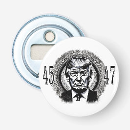 Donald Trump 45/47 Button Flesopener