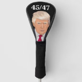 DONALD TRUMP 45/47 Golf Head Hoesje Golfheadcover (Voorkant)