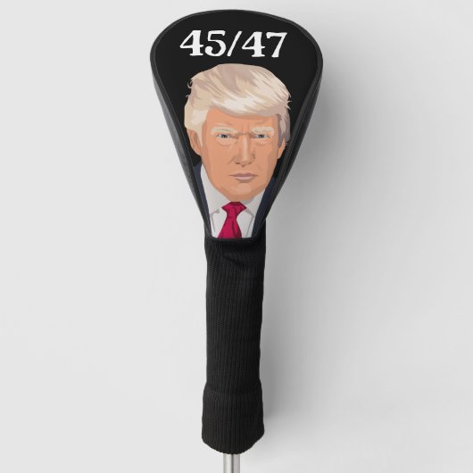 DONALD TRUMP 45/47 Golf Head Hoesje Golfheadcover (Voorkant)