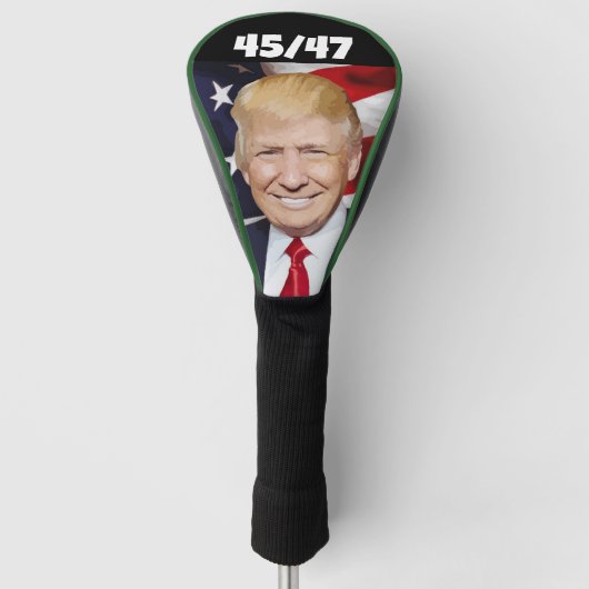DONALD TRUMP 45/47 GOLFHOOFD HOESJE GOLFHEADCOVER (Voorkant)