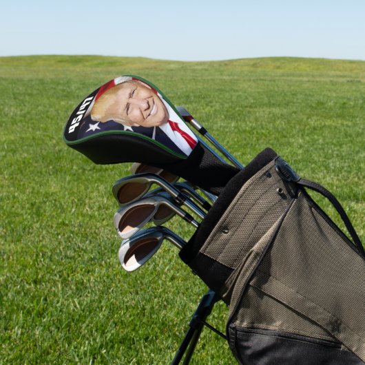 DONALD TRUMP 45/47 GOLFHOOFD HOESJE GOLFHEADCOVER (Insitu)