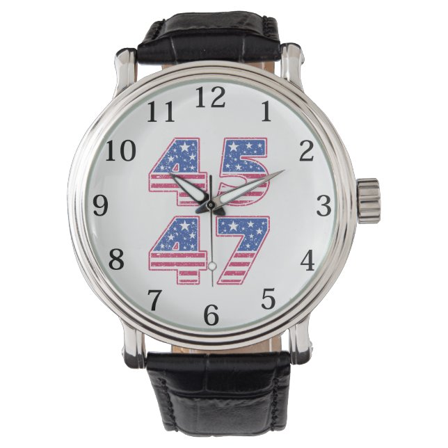Donald Trump 45-47 Horloge (Voorkant)