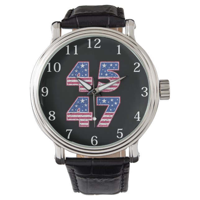 Donald Trump 45-47 Horloge (Voorkant)