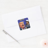 Donald Trump 45-47 Kamala Harris Vierkante Sticker (Envelop)
